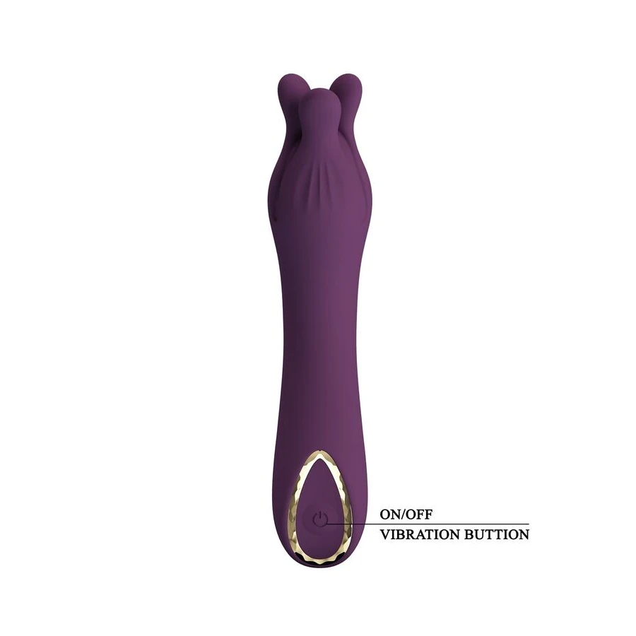 PRETTY LOVE - VIBRATORE RICARICABILE LUNAO 10 FUNZIONI VIOLA